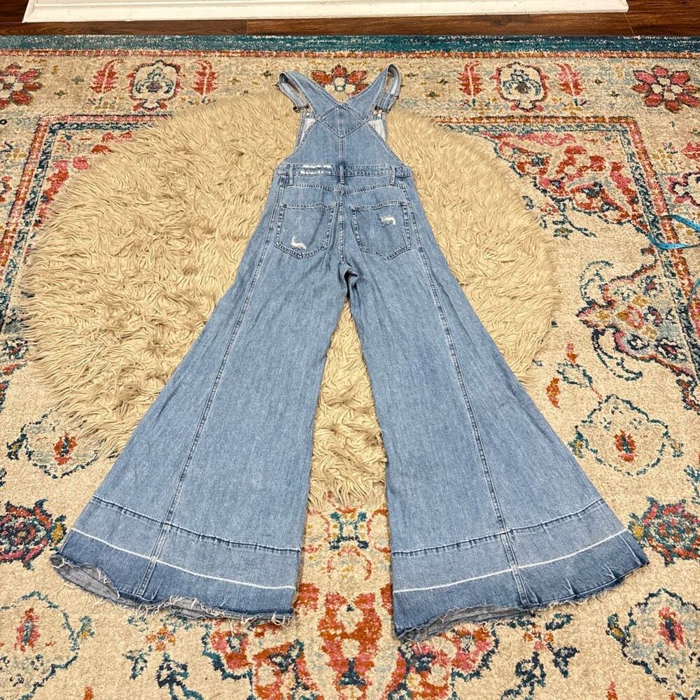 Show me your Mumu wide leg flare overalls size small - Picture 7 of 8